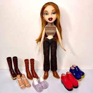 Original 2001 Bratz Meygan & lot of shoes